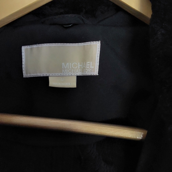 Michael Kors Black Winter Trench Coat - Picture 4 of 7